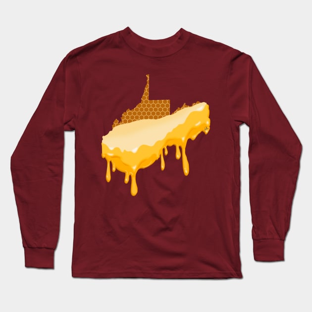 West Virginia Honey Long Sleeve T-Shirt by Peshka_Calloway